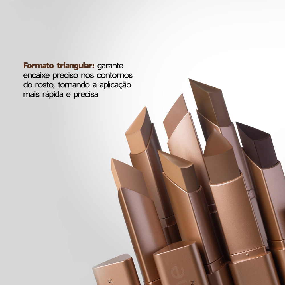 Bronzer em Bastão Contour Stick Edition Quince 8g Cor Marrom Claro