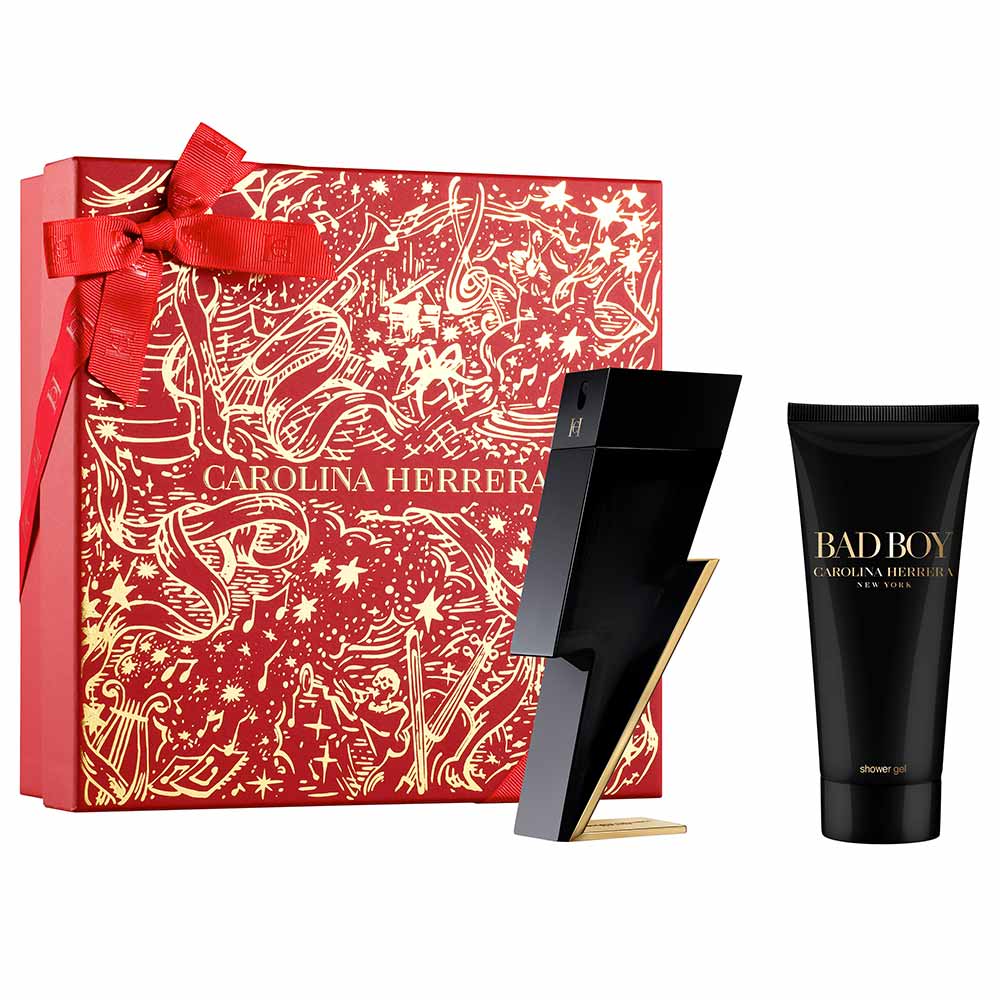 Kit Coffret Perfume Bad Boy 100ml + Gel De Banho 100ml Carolina Herrera