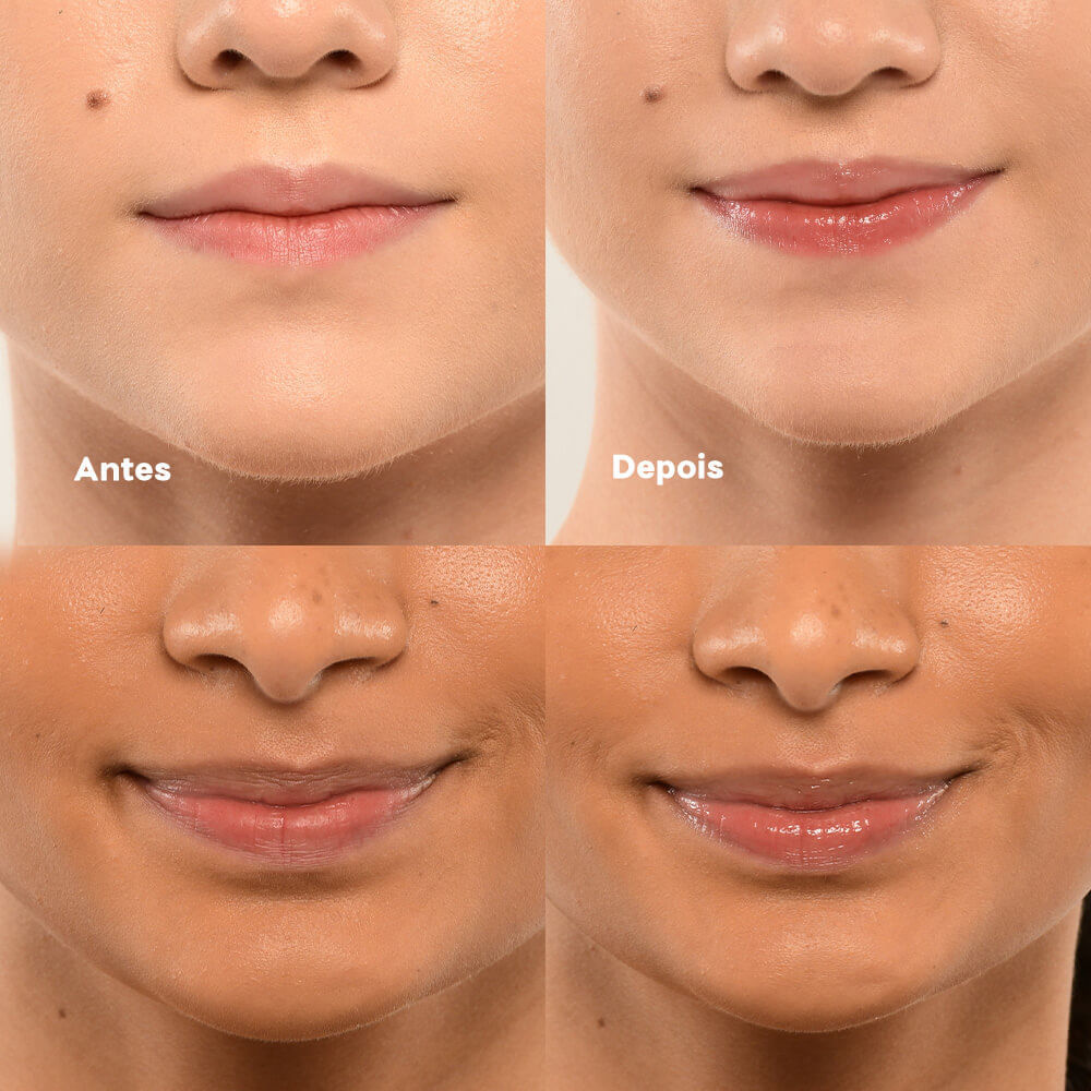 Kit Lip Balm Pen Clear + Lápis Labial Marrom