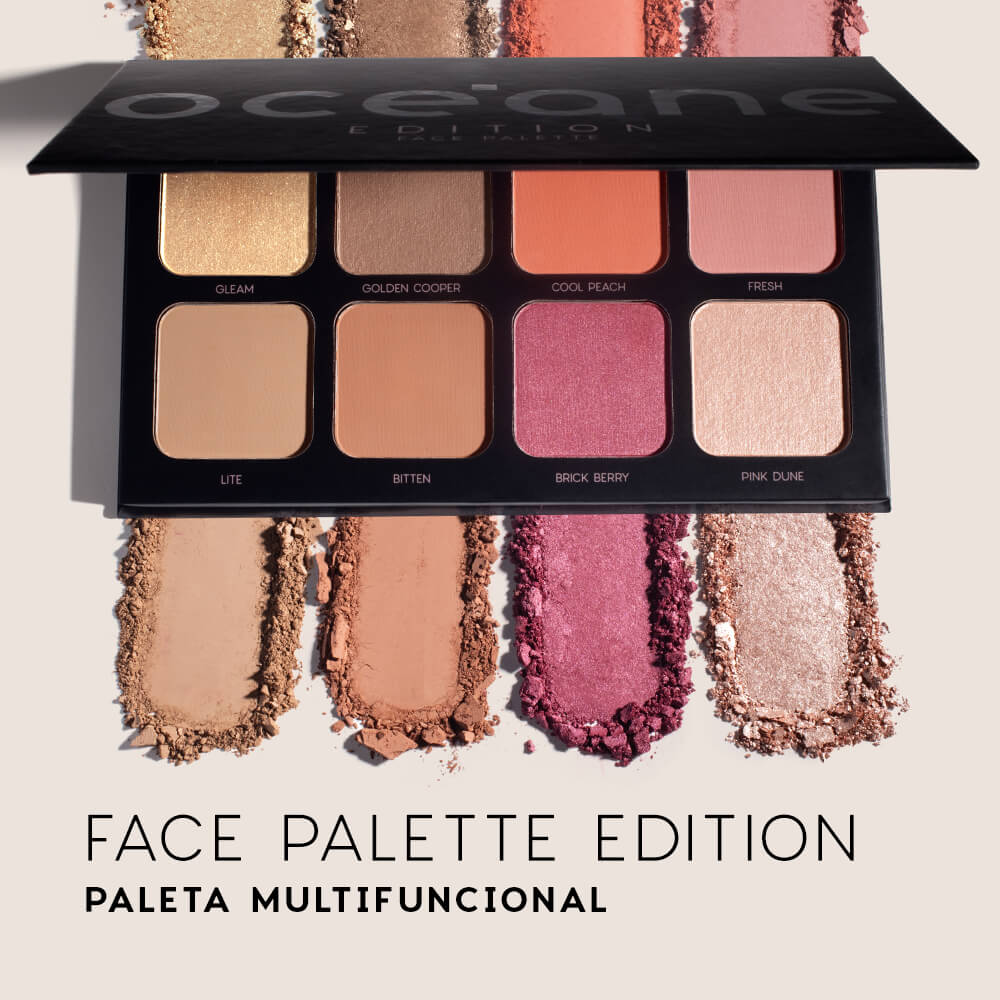 Kit Paleta Multifuncional Face Palette + Pincéis