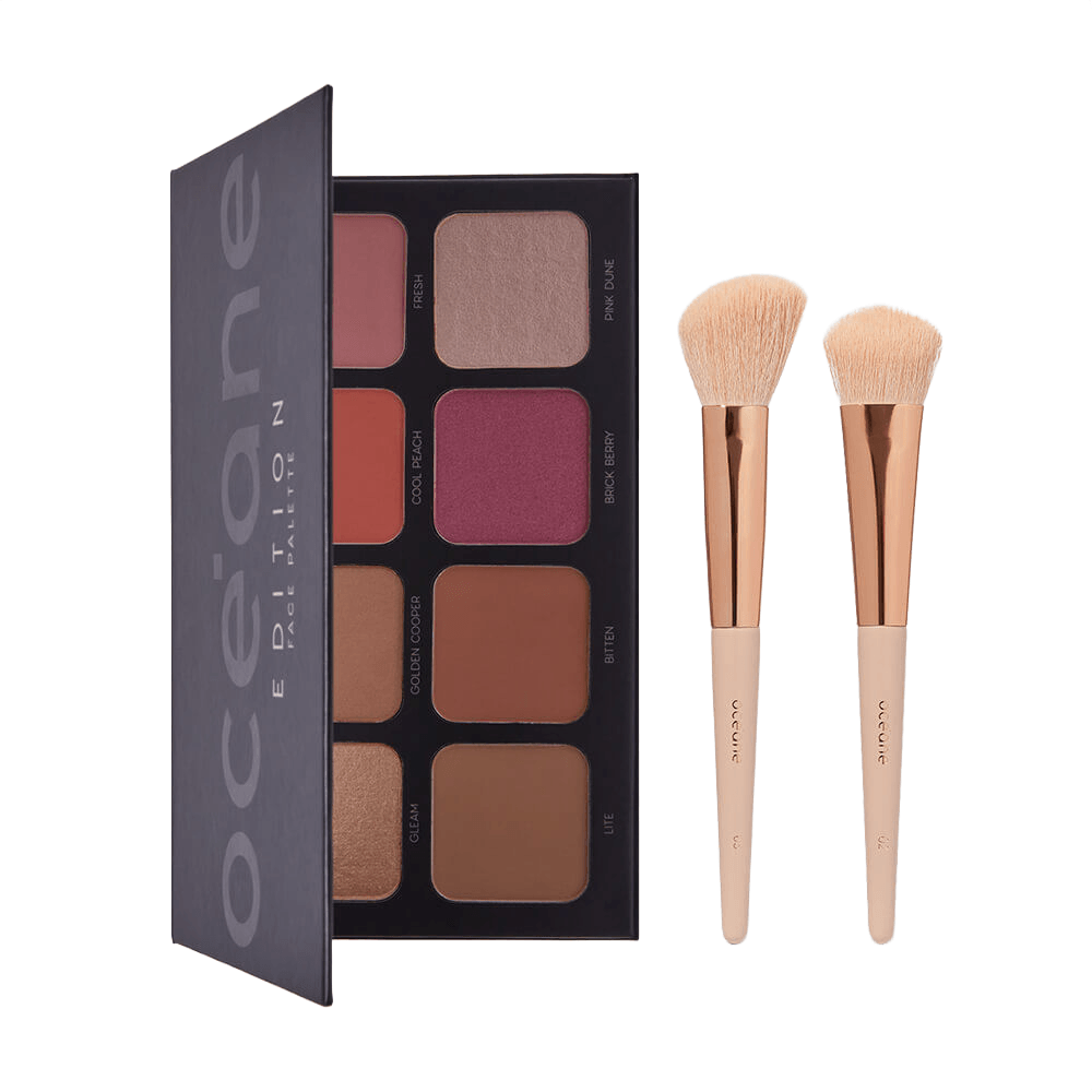 Kit Paleta Multifuncional Face Palette + Pincéis