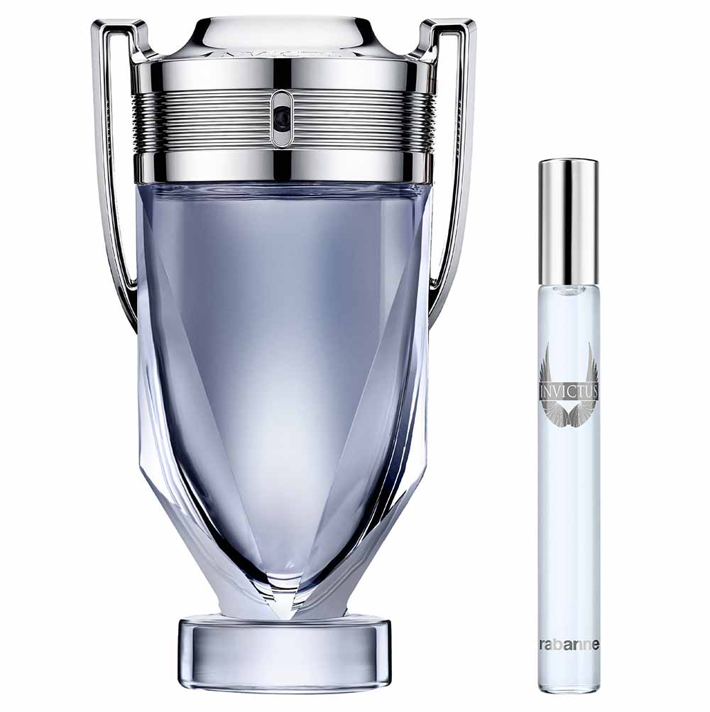 Kit Coffret Perfume Invictus EDT 200ml + Travel Size 10ml Rabanne