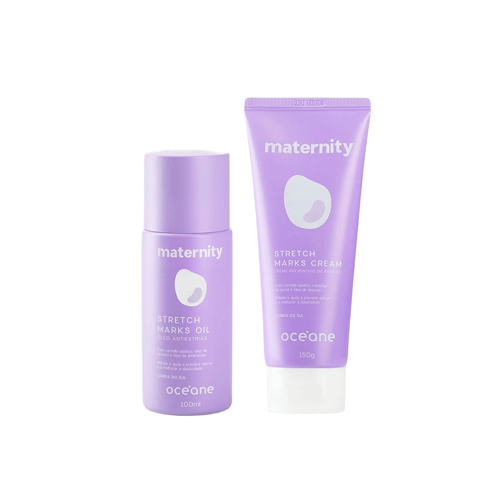 Kit Creme Preventivo de Estrias + Óleo Preventivo de Estrias para Gestantes
