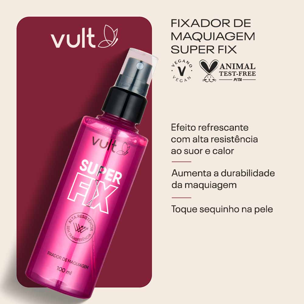 Bruma Fixadora de Maquiagem Super Fix Vult 100ml