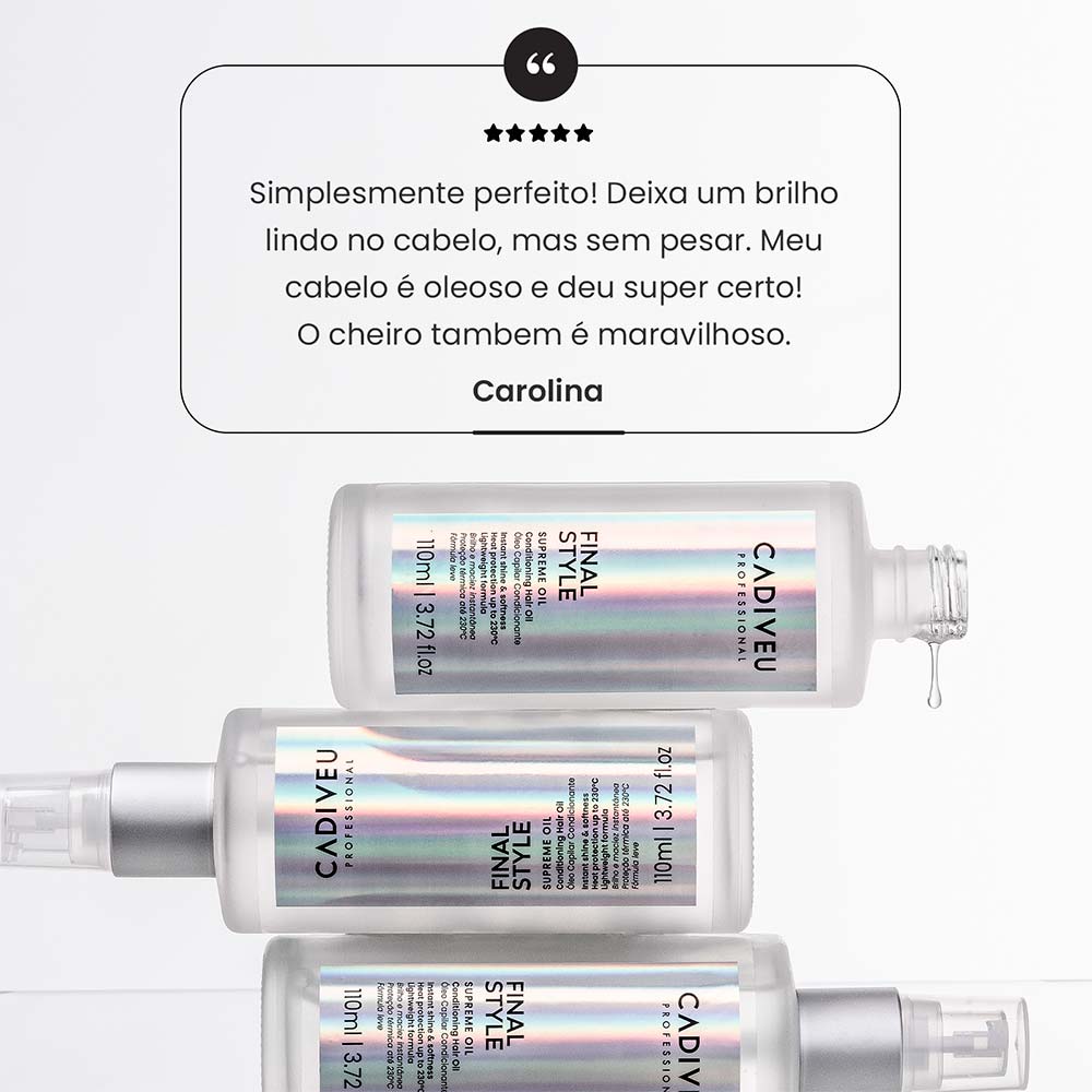 Óleo Final Style Supreme Cadiveu Professional 110ml