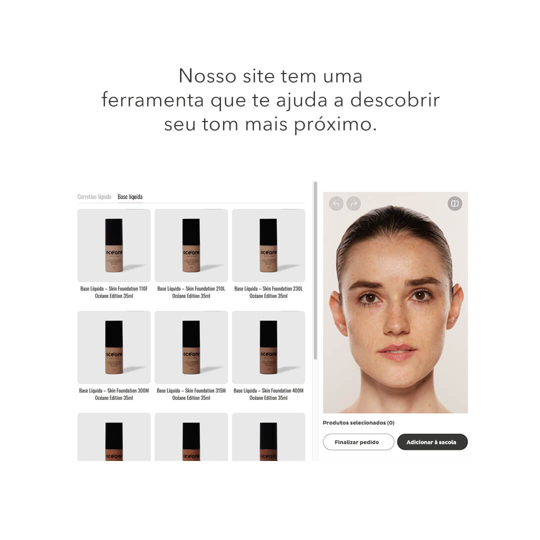 Base Líquida Clara Semi-Matte Skin Foundation Océane Edition 35ml Cor 210l