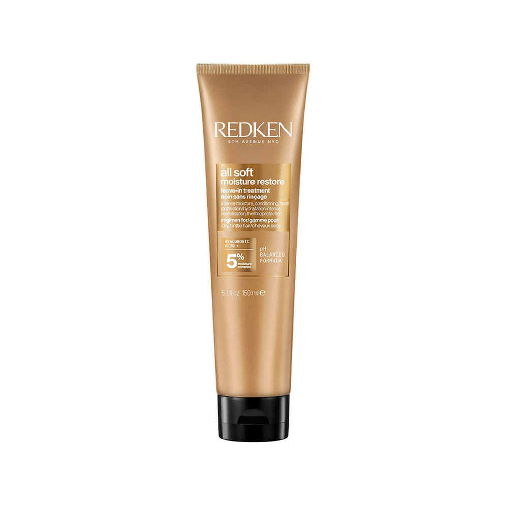 Kit Redken Condicionador All Soft 300ml + Shampoo 300ml + Leave-In 150ml