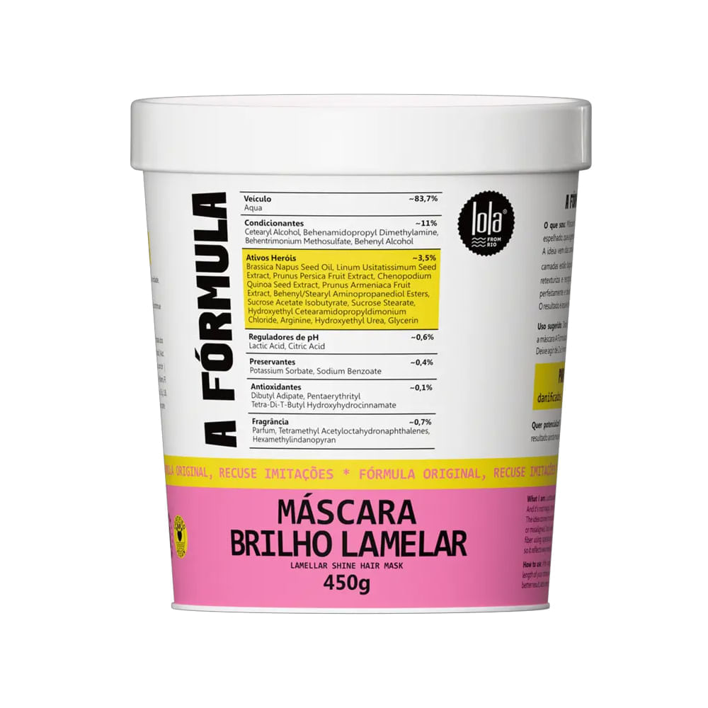 Máscara A Fórmula Lola From Rio 450g