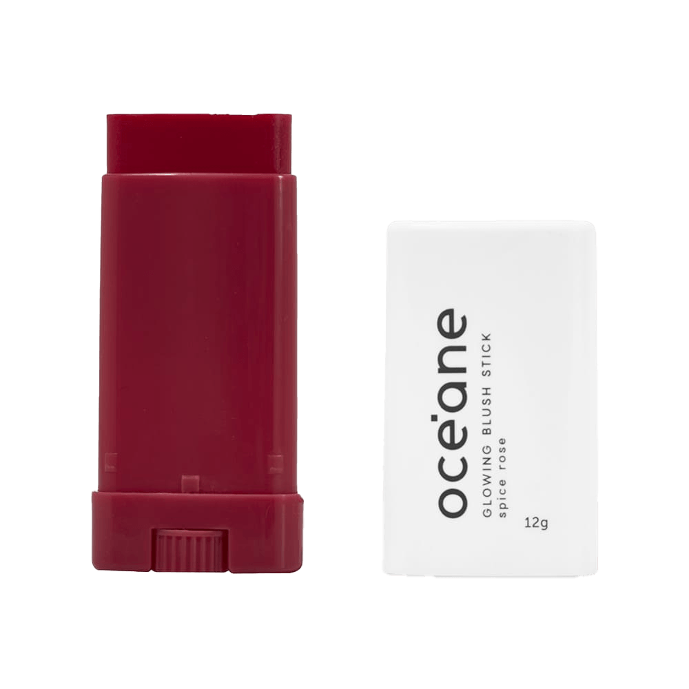 Blush em Bastao Rosa Glowing Blush Stick Spice Pink Oceane Limited 12g
