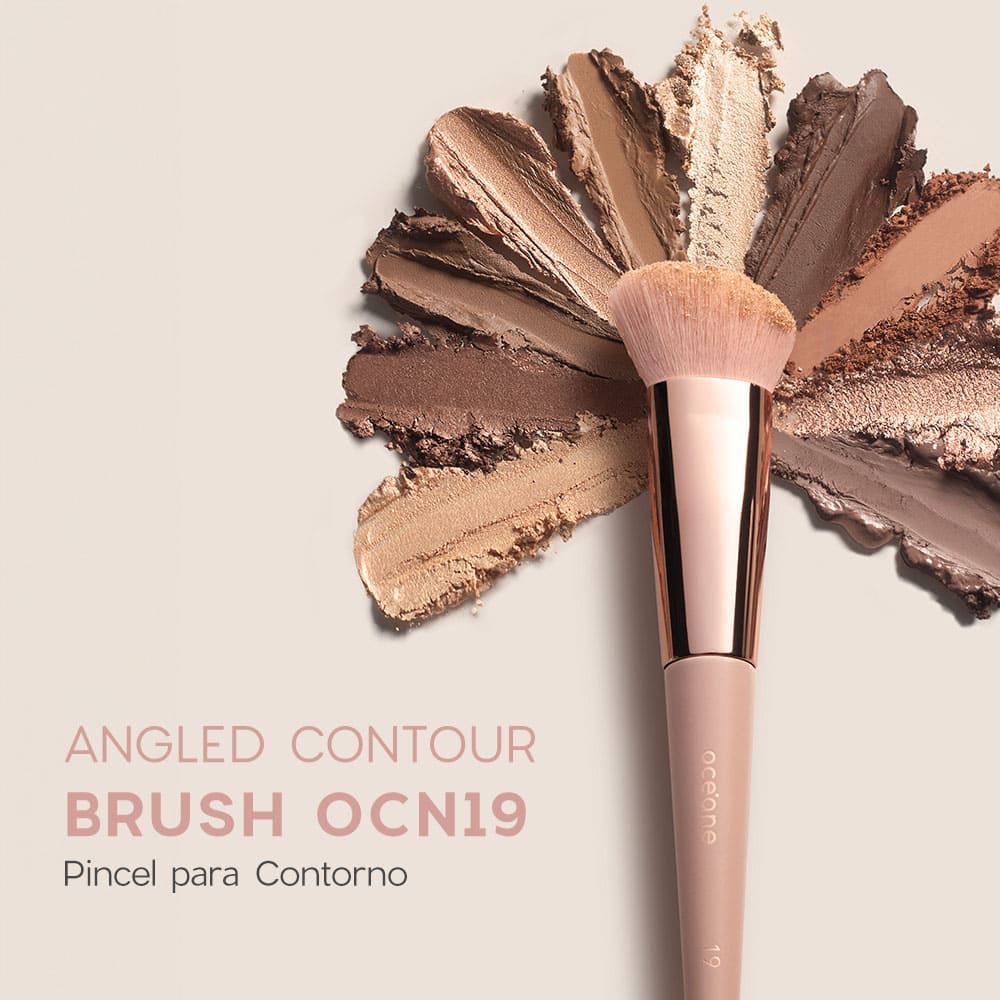 Pincel de Maquiagem para Contorno Angled Contour Brush Ocn19