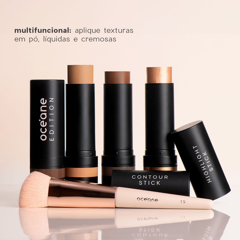 Pincel de Maquiagem para Contorno Angled Contour Brush Ocn19