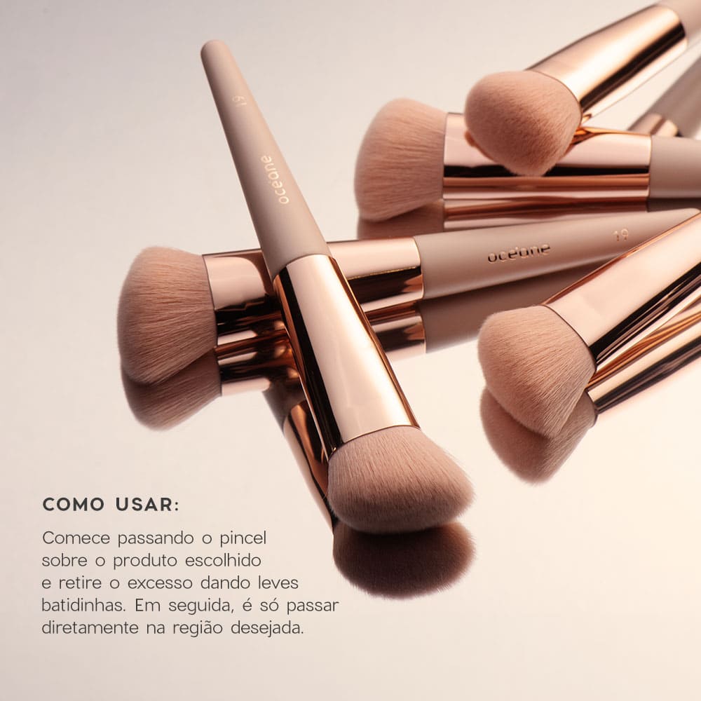 Pincel de Maquiagem para Contorno Angled Contour Brush Ocn19