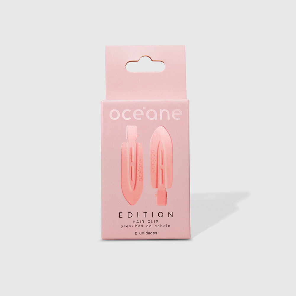 Presilha de Cabelo Hair Clip Océane Edition Rosa 2 Unidades