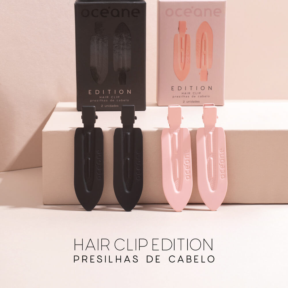 Presilha de Cabelo Hair Clip Océane Edition Rosa 2 Unidades