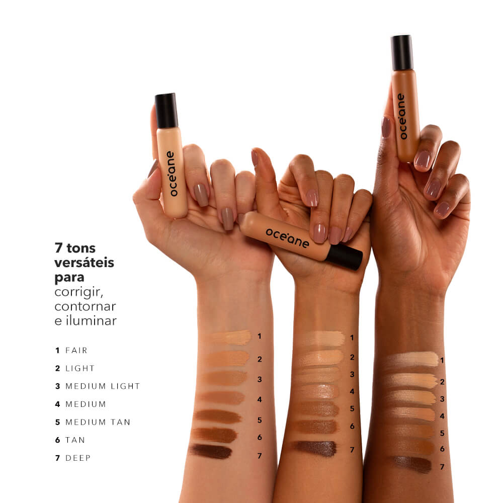 Corretivo Líquido Concealer Océane Edition Cor Tan 15g
