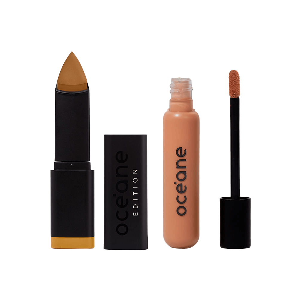 Kit Base Em Bastão Almond + Corretivo Médium Tan Océane Edition