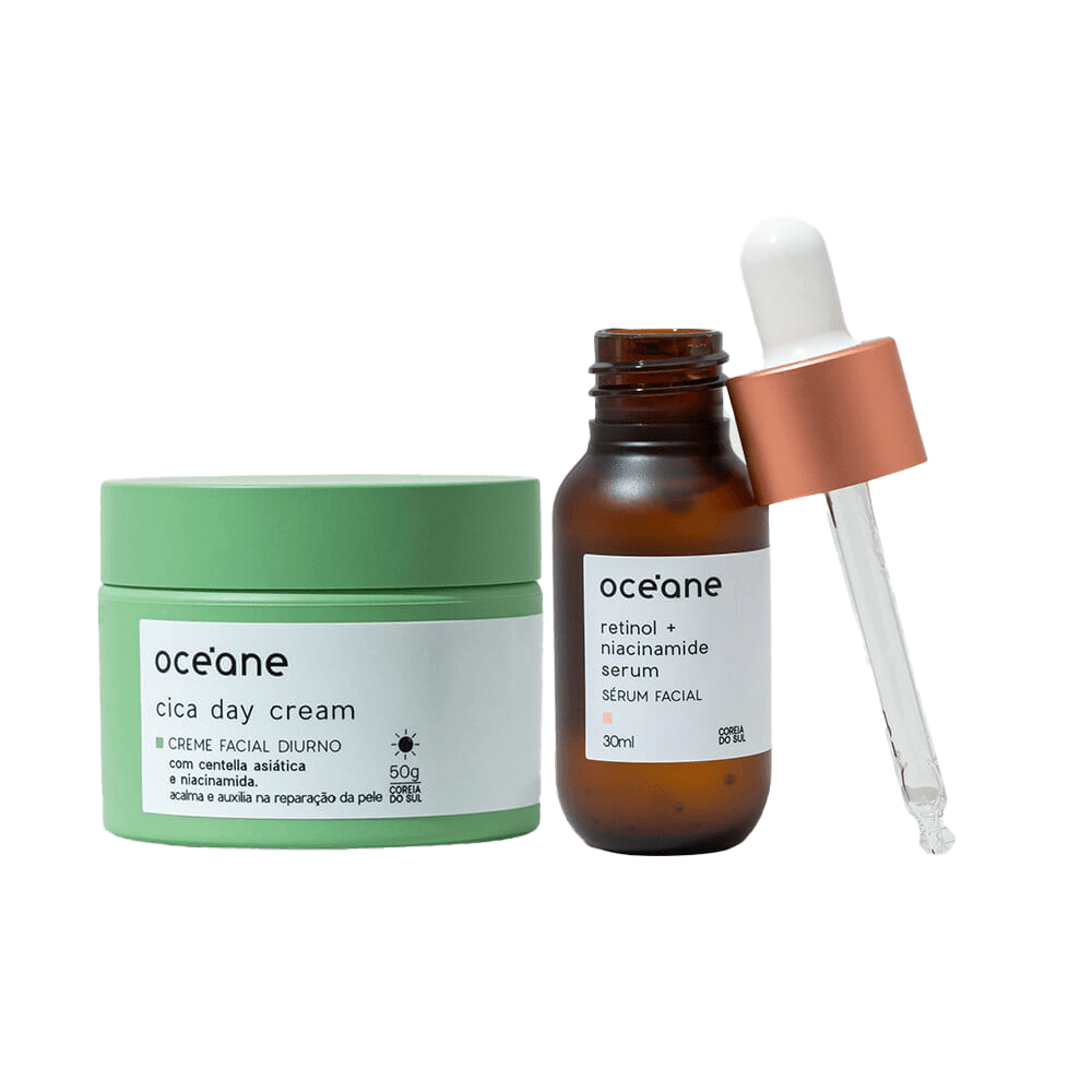 Kit Creme Facial Diurno + Sérum Facial de Retinol e Niacinamida
