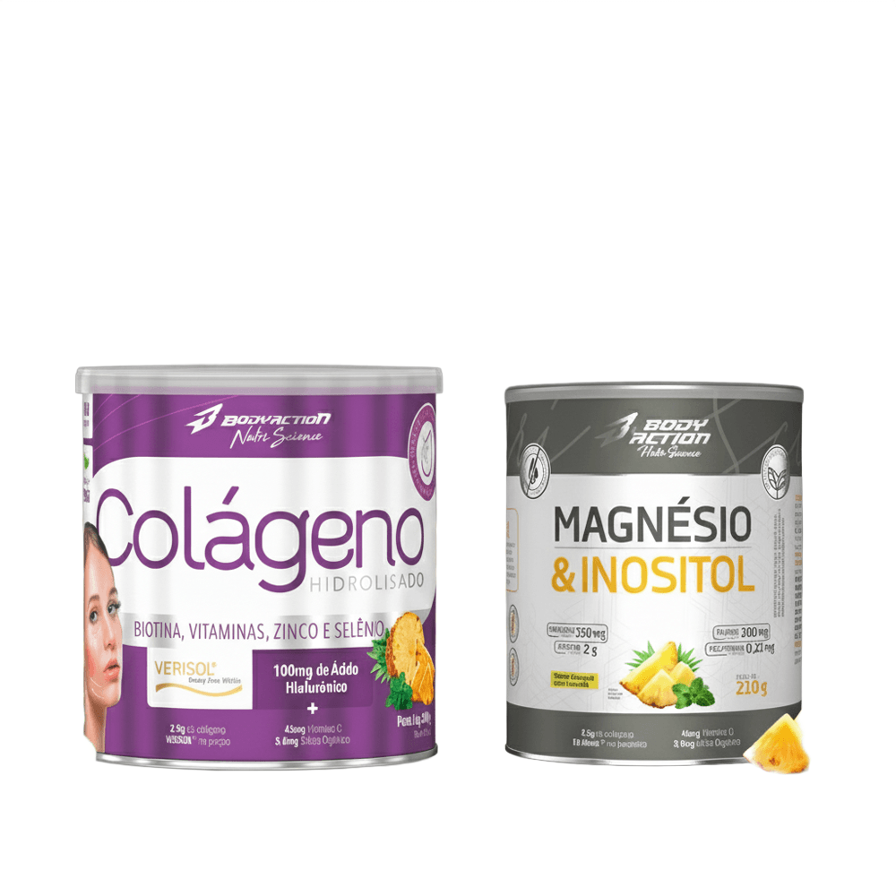 Kit Bem Estar Magnésio Inositol 210g + Colágeno Verisol 200g