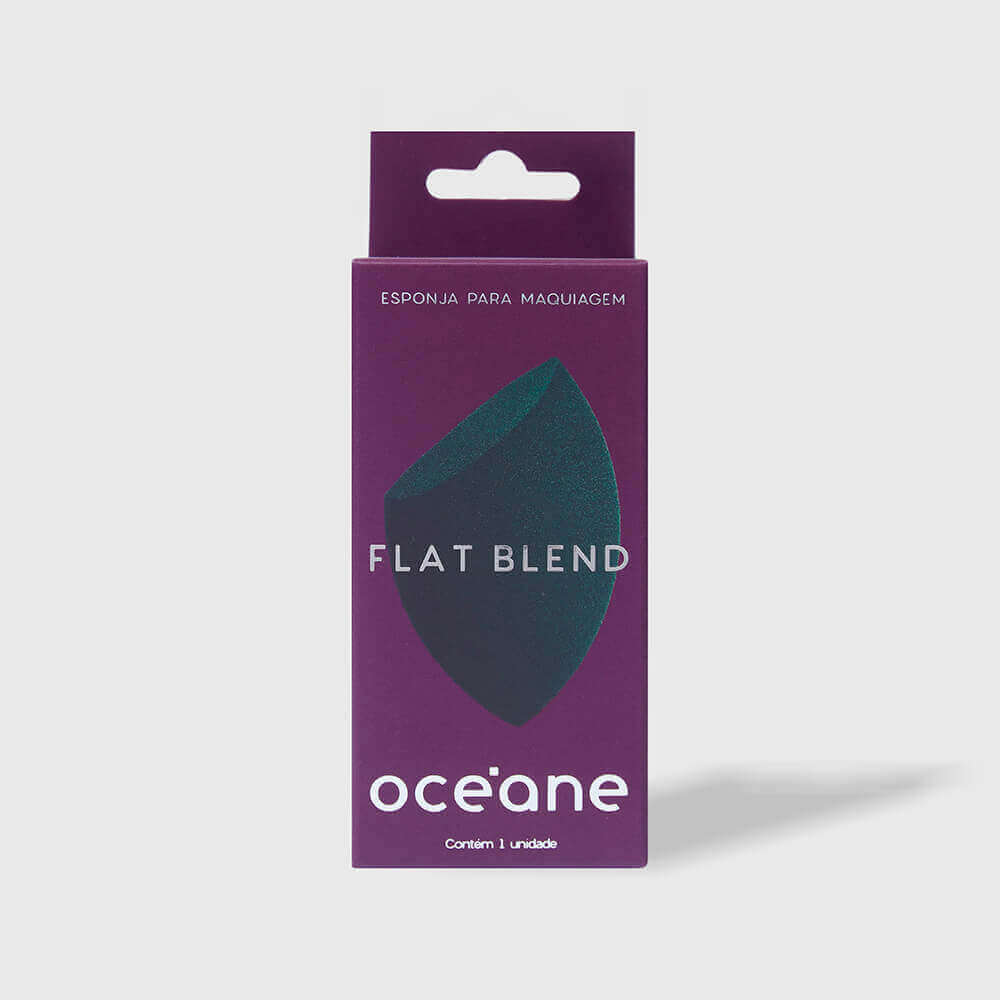 Esponja de Maquiagem  Flat Blend Océane Purple Verde 4 Unidades