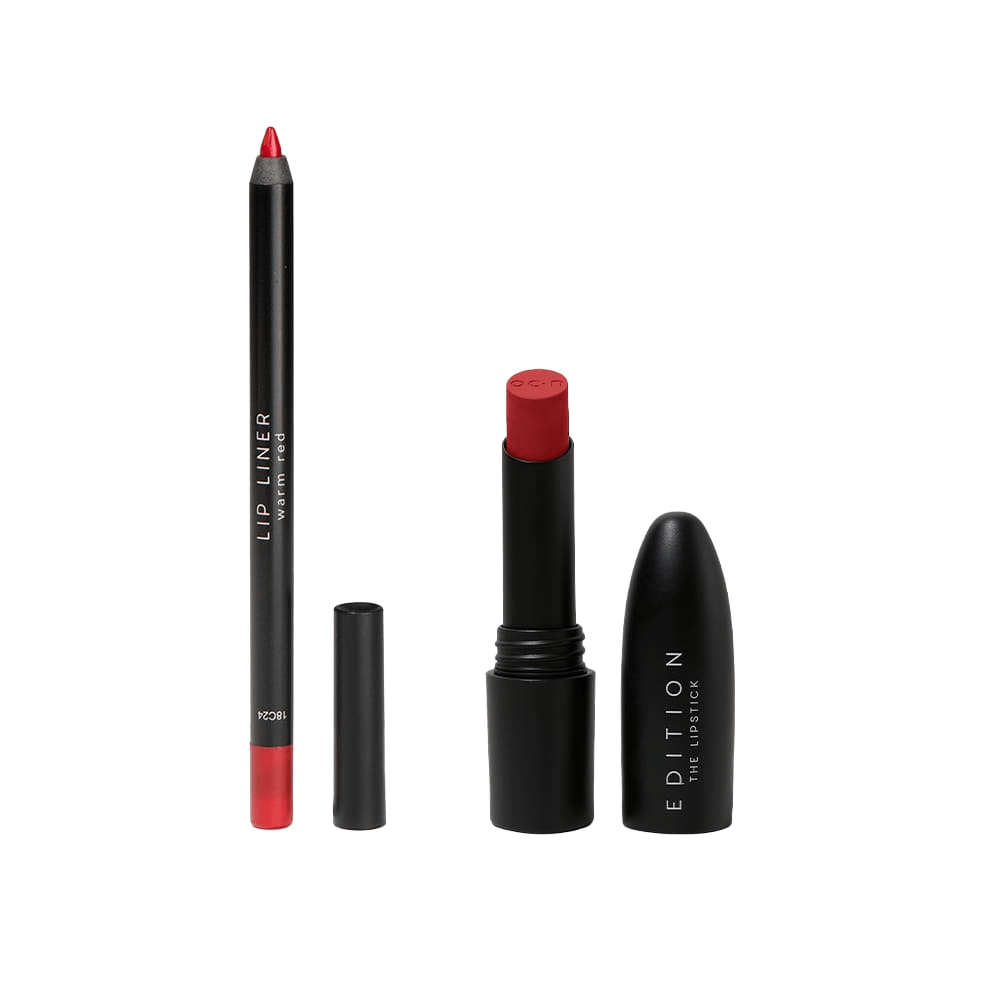 Kit Lápis Labial Vermelho + Batom Vermelho Océane Edtion