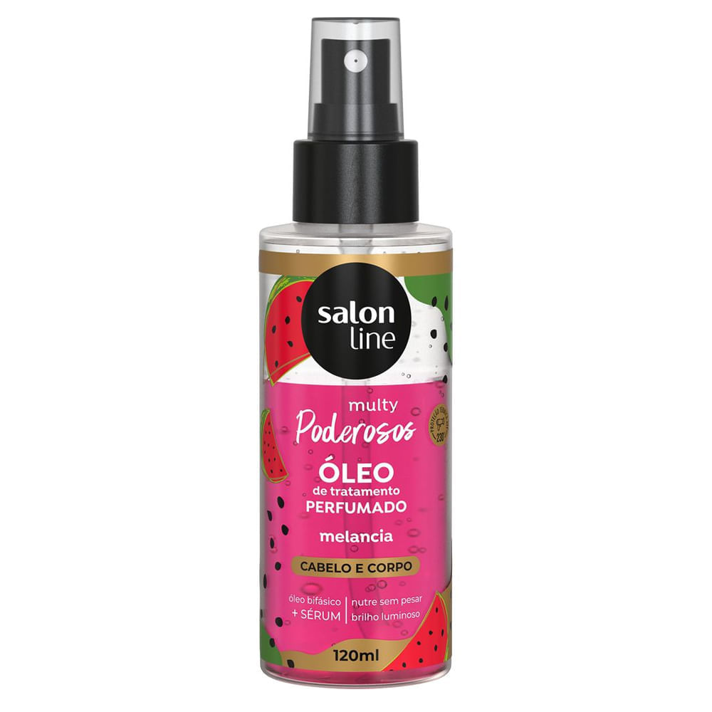 Óleo Perfumado Cabelo E Corpo Multy Melancia Salon Line 120ml