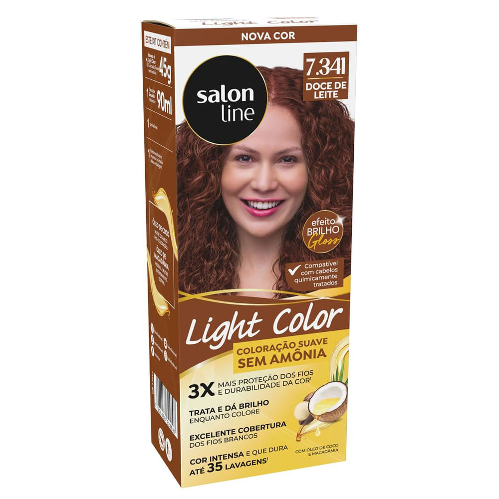 Coloração Suave Light Color 7.341 Doce De Leite Salon Line