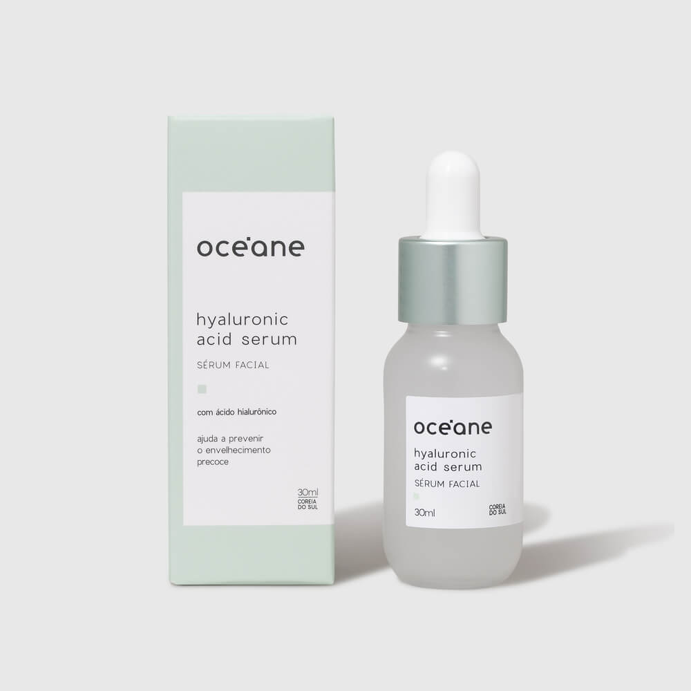 Kit Sérum Facial com Ácido Hialurônico + Hidratante Vitamina C (2 Produtos)