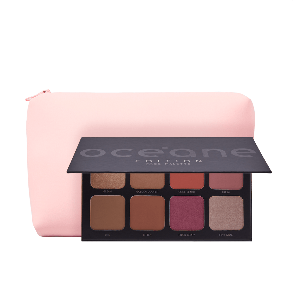 Kit Paleta Multifuncional Face Palette + Nécessaire Rosa