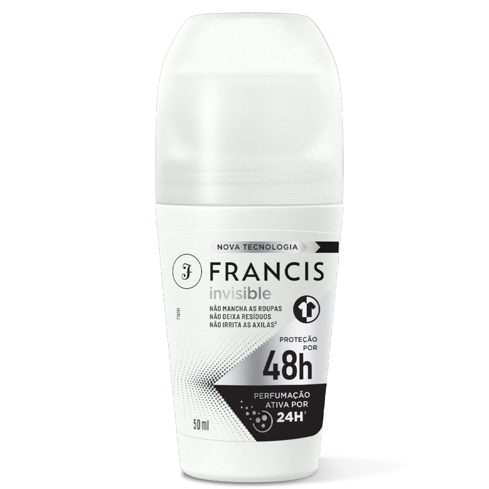 Desodorante Roll On Invisible Francis 50ml