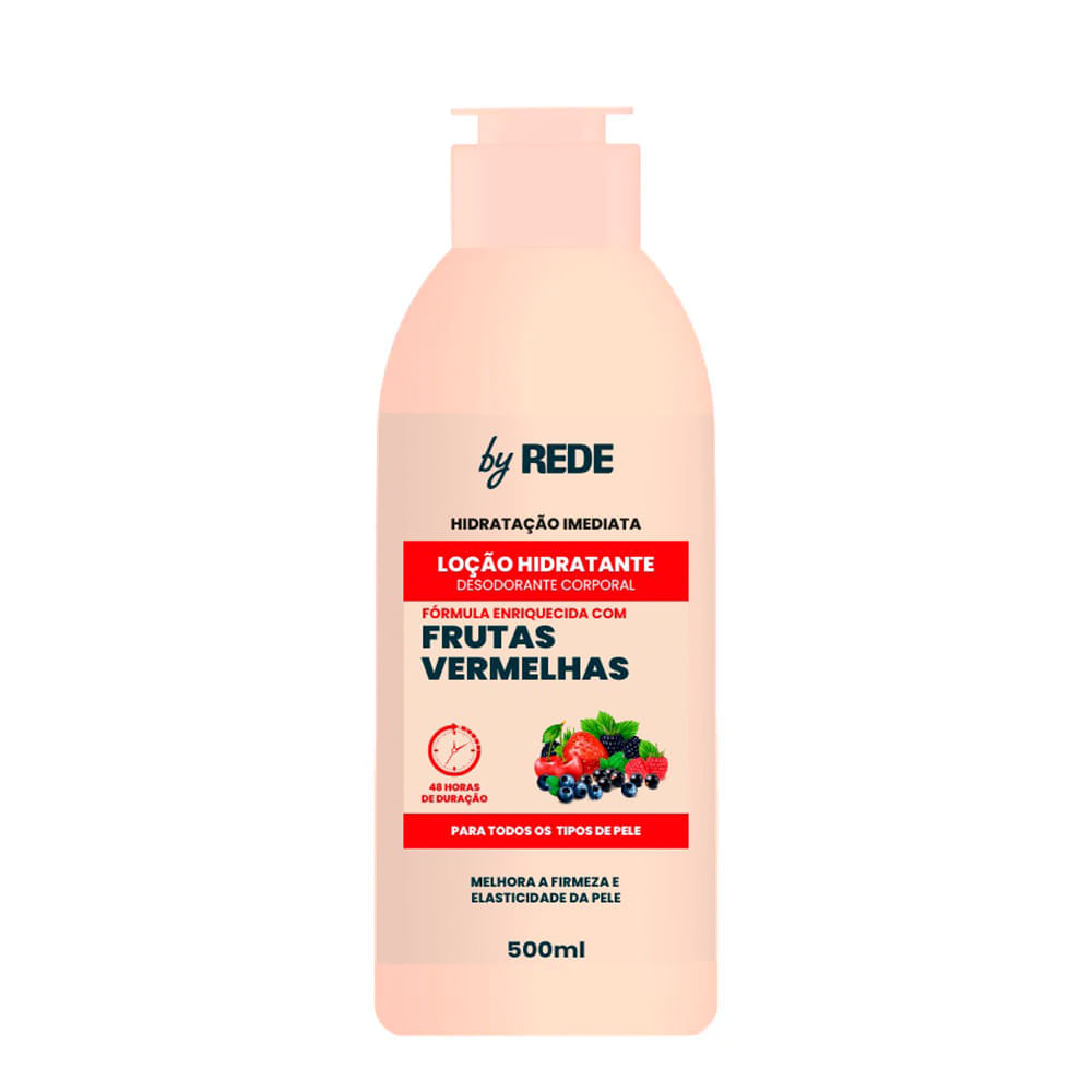 Loção Hidratante By Rede Frutas Vermelhas 500ml