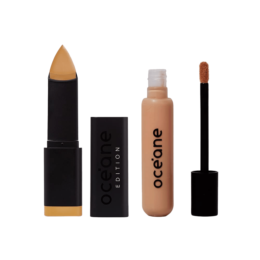 Kit Base Em Bastão Honey + Corretivo Líquido Médium Océane Edition