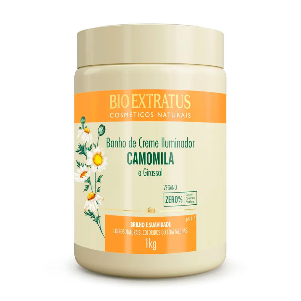 Banho De Creme Camomila Bio Extratus 1kg