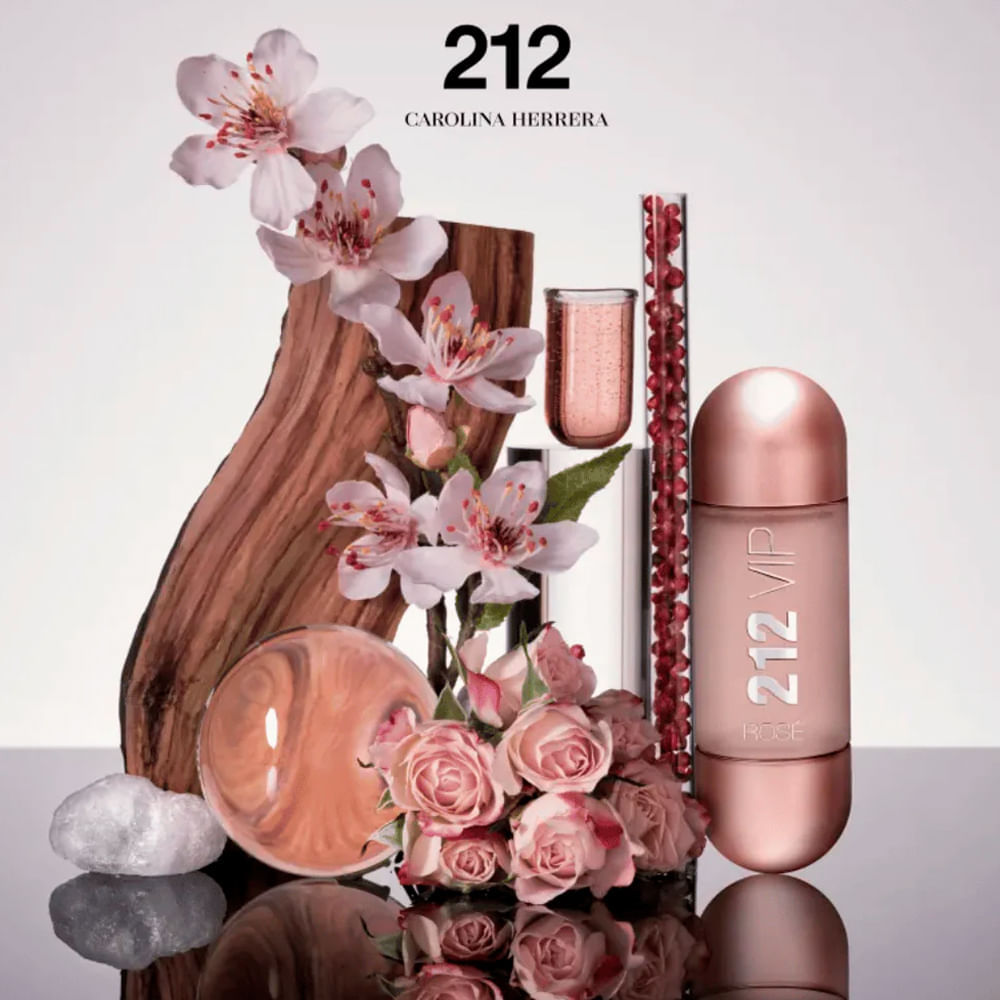 Perfume para Cabelo 212 VIP Rosé Hair Mist Carolina Herrera 30ml