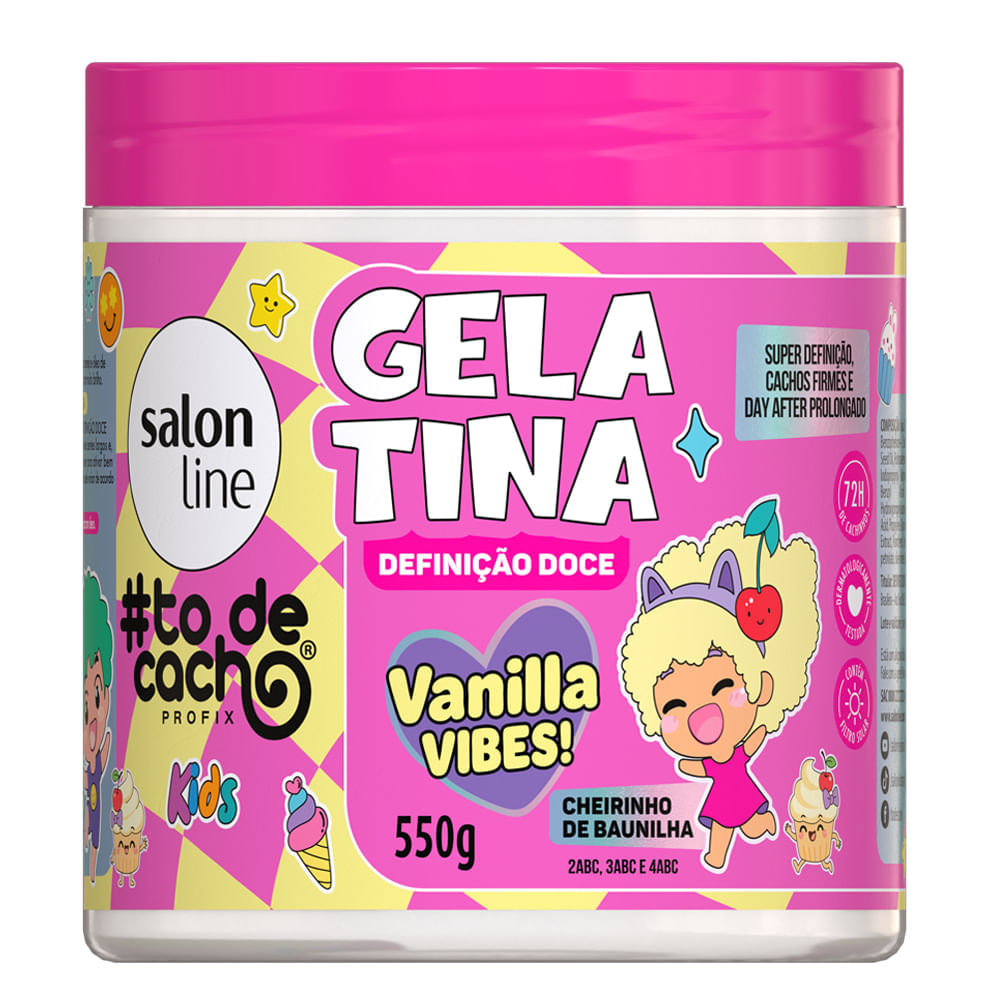 Gelatina Capilar #todecacho Kids Vanilla Vibes! Salon Line 550g