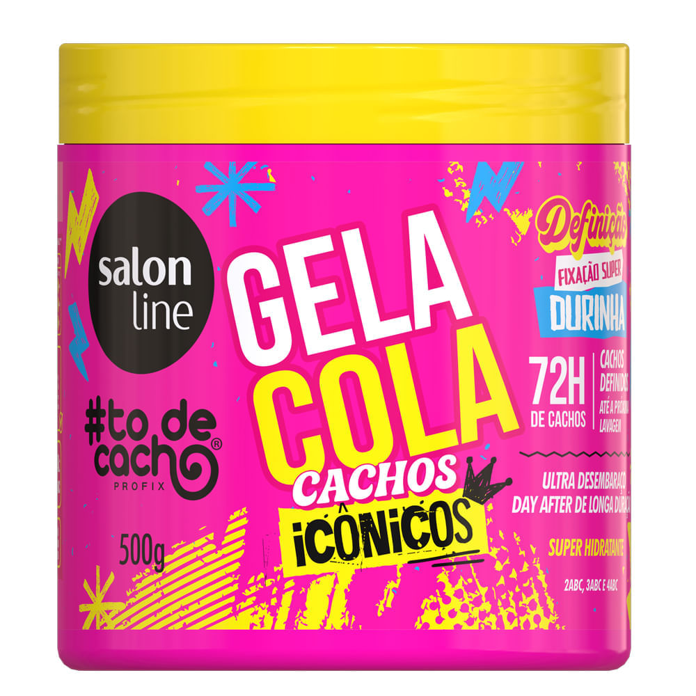 Gelatina Capilar #todecacho Gelacola Salon Line 500g