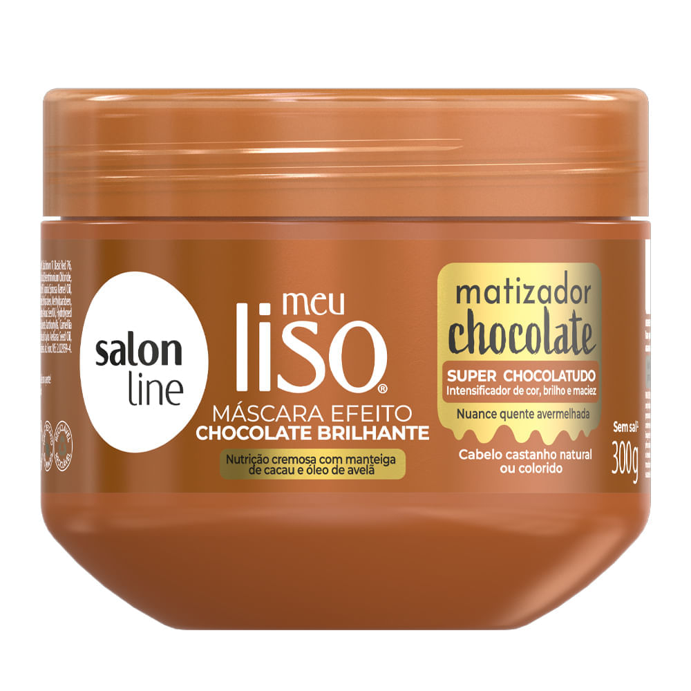 Máscara Capilar Meu Liso Matizador Chocolate Salon Line 300g