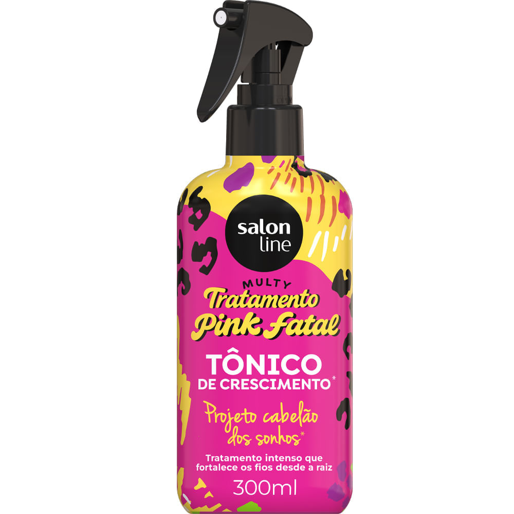 Tônico Capilar Multy Pink Fatal Cabelão Dos Sonhos Salon Line 300ml