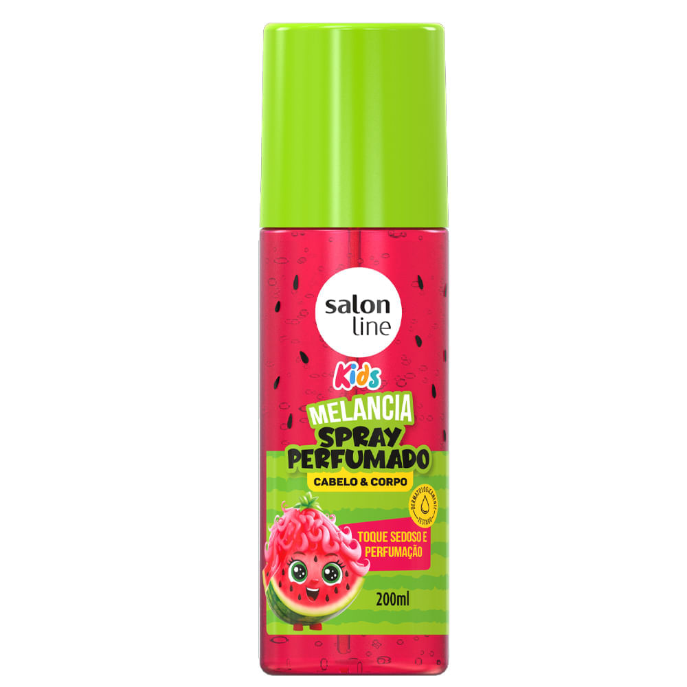 Spray Perfumado Kids Cabelo E Corpo Melancia Salon Line 200ml