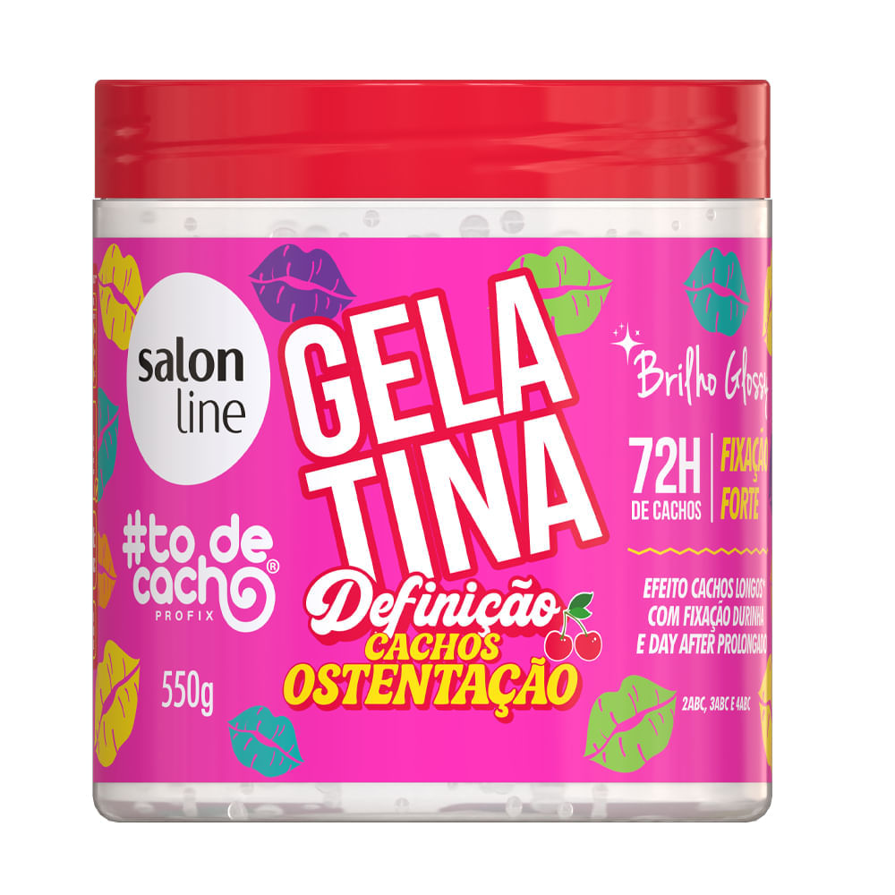 Gelatina #todecacho Definição Cachos Ostentação Salon Line 550g