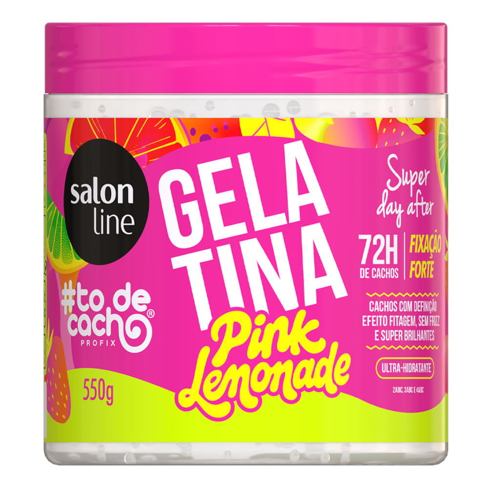 Gelatina #todecacho Pink Lemonade Salon Line 550g