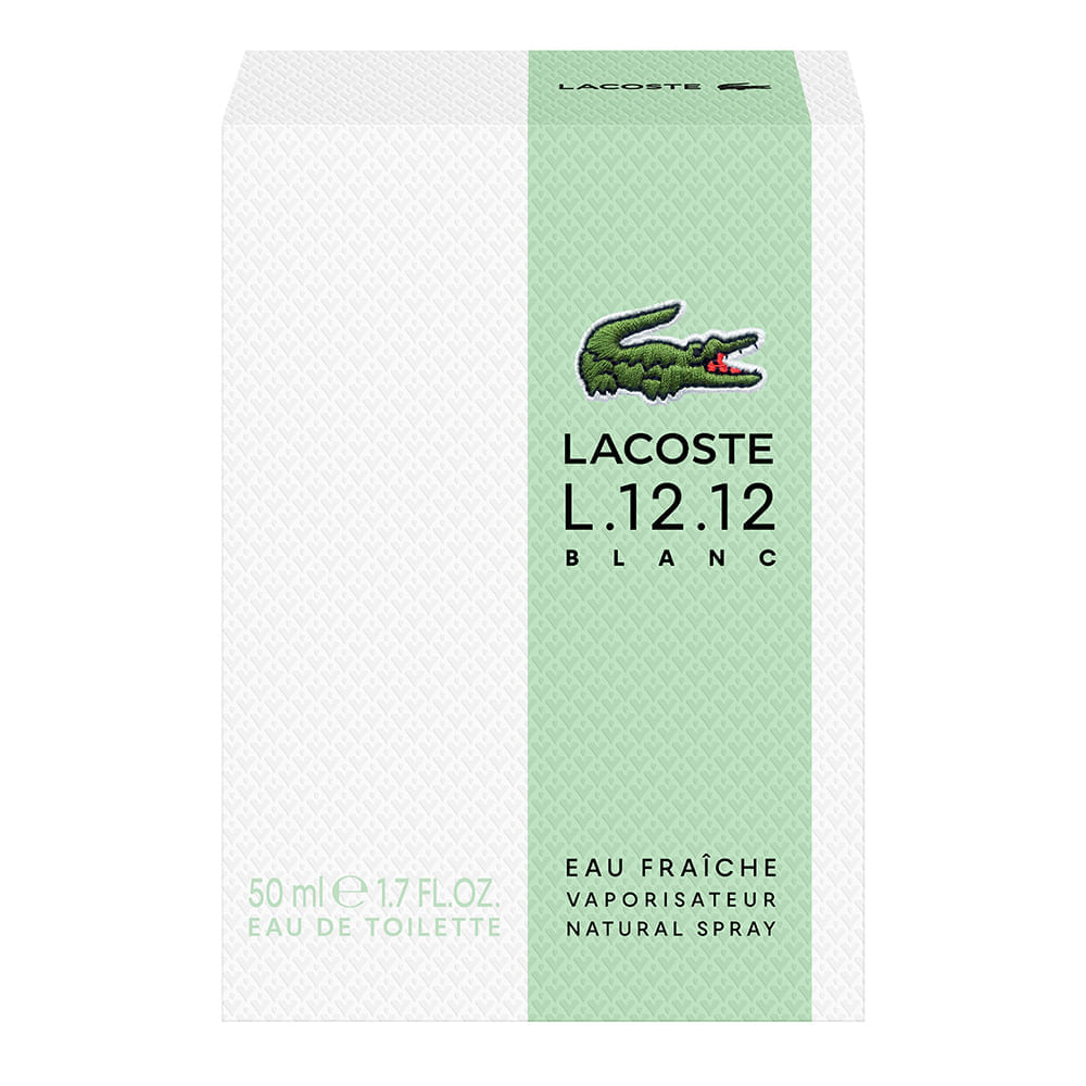 Perfume Masculino L.12.12 Blanc Eau Fraiche Lacoste Eau de Toilette 50ml