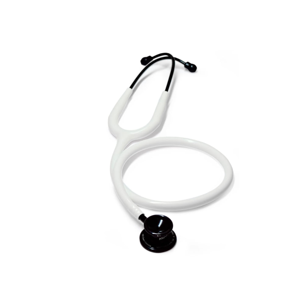 Estetoscopio Aco Inox Duplo Md One White And Black Pediatrico/child Mdf 777