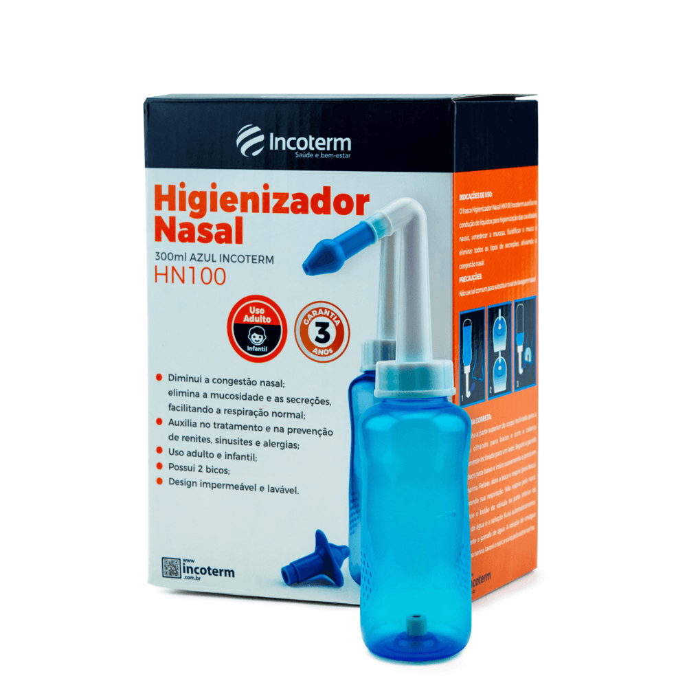 Higienizador Nasal Azul HN100 Incoterm 300ml