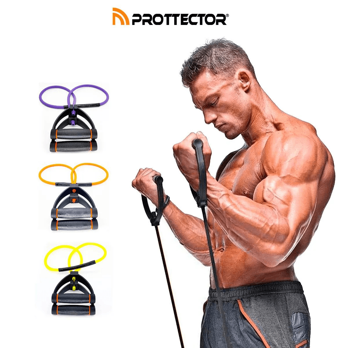 Extensor Pro Elástico Prottector Tensão Forte Roxo