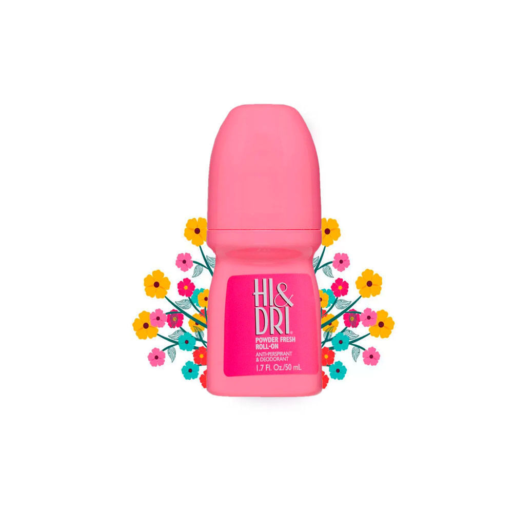 Desodorante Roll-On Powder Fresh Antiperspirant Hi & Dri 50ml