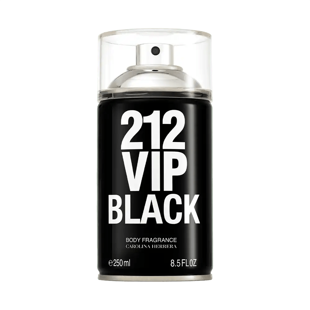 Body Spray Masculino Carolina Herrera 212 Vip Men Black 250ml