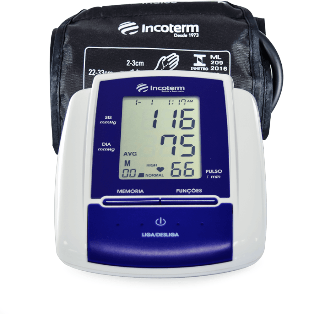 Medidor De Pressão Digital Braço Com App Incoterm Mb050