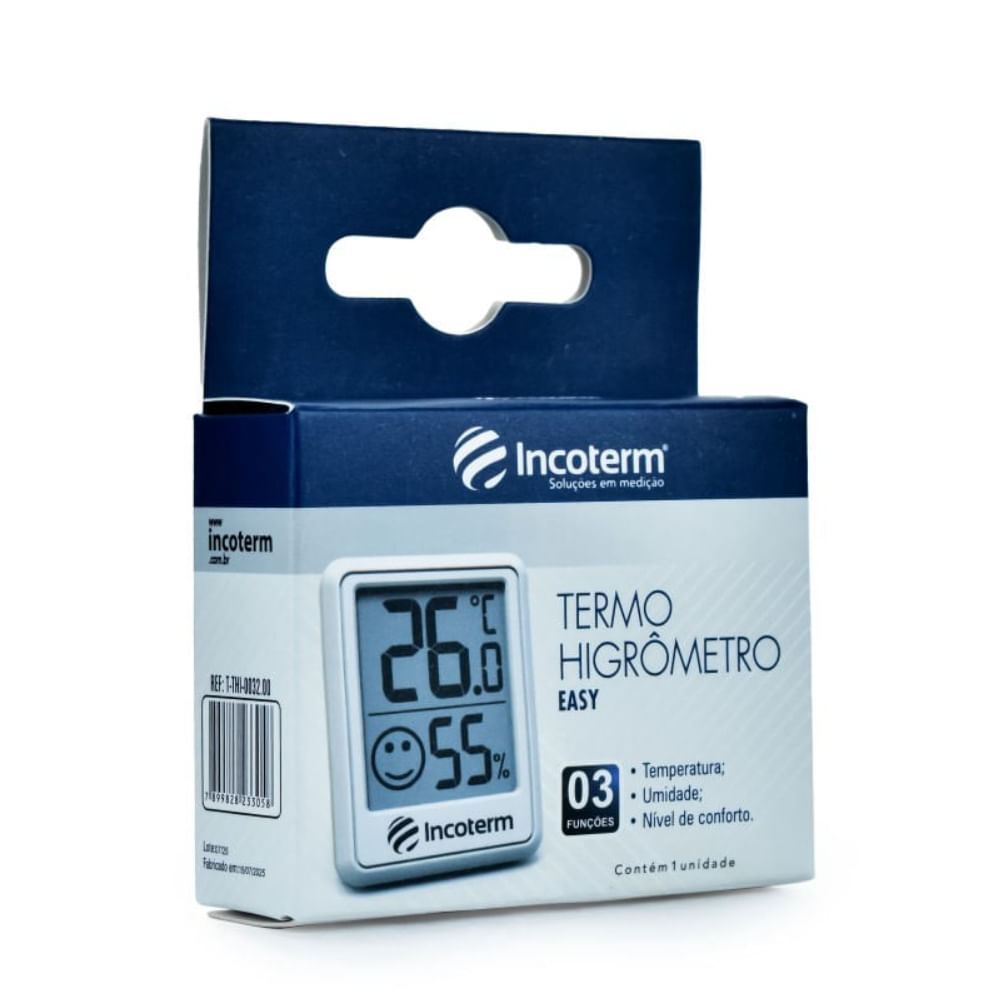 Termo-higrômetro Digital Easy Temperatura e Umidade Interna