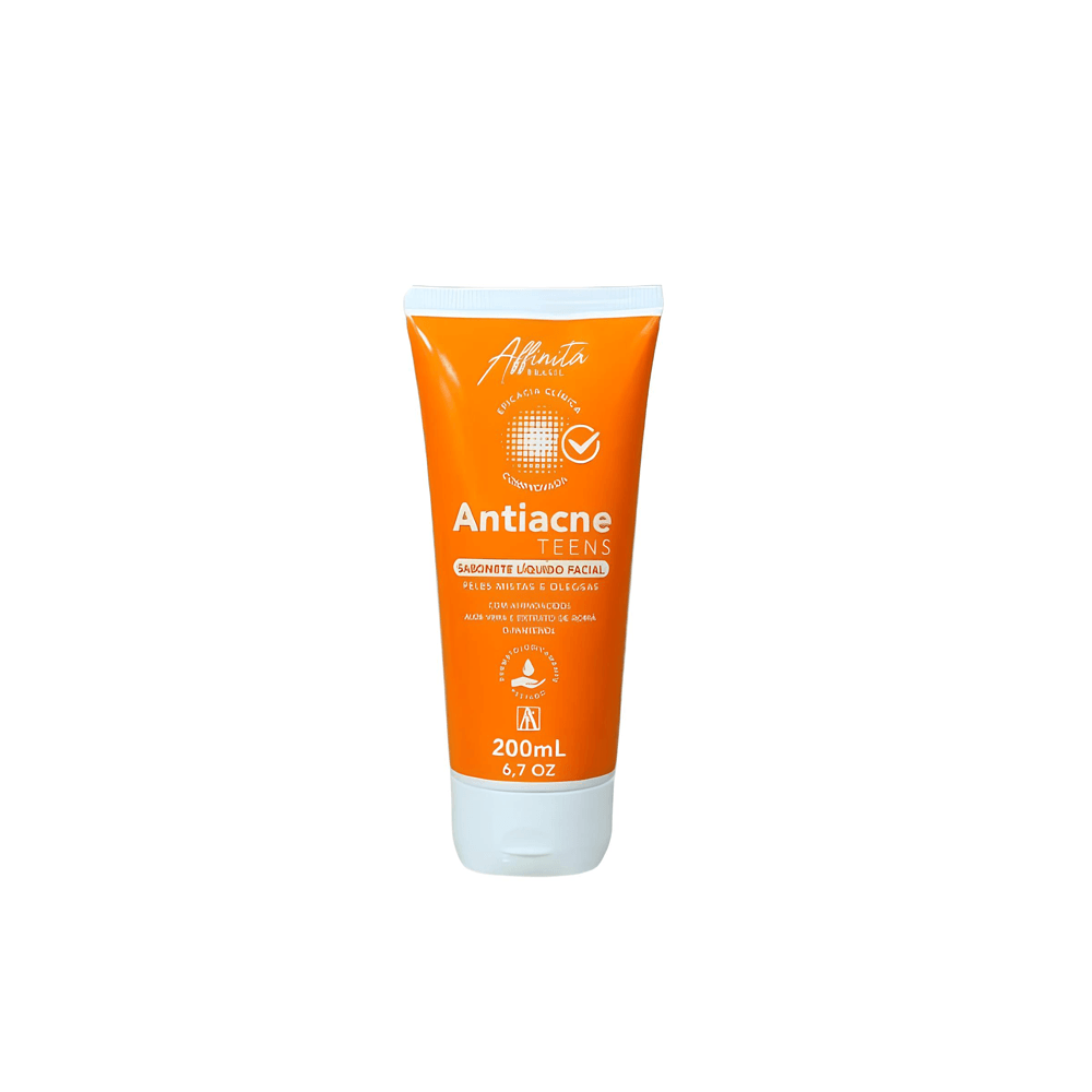 Sabonete Líquido Facial Anti Acne Teens Affinitá 200ml