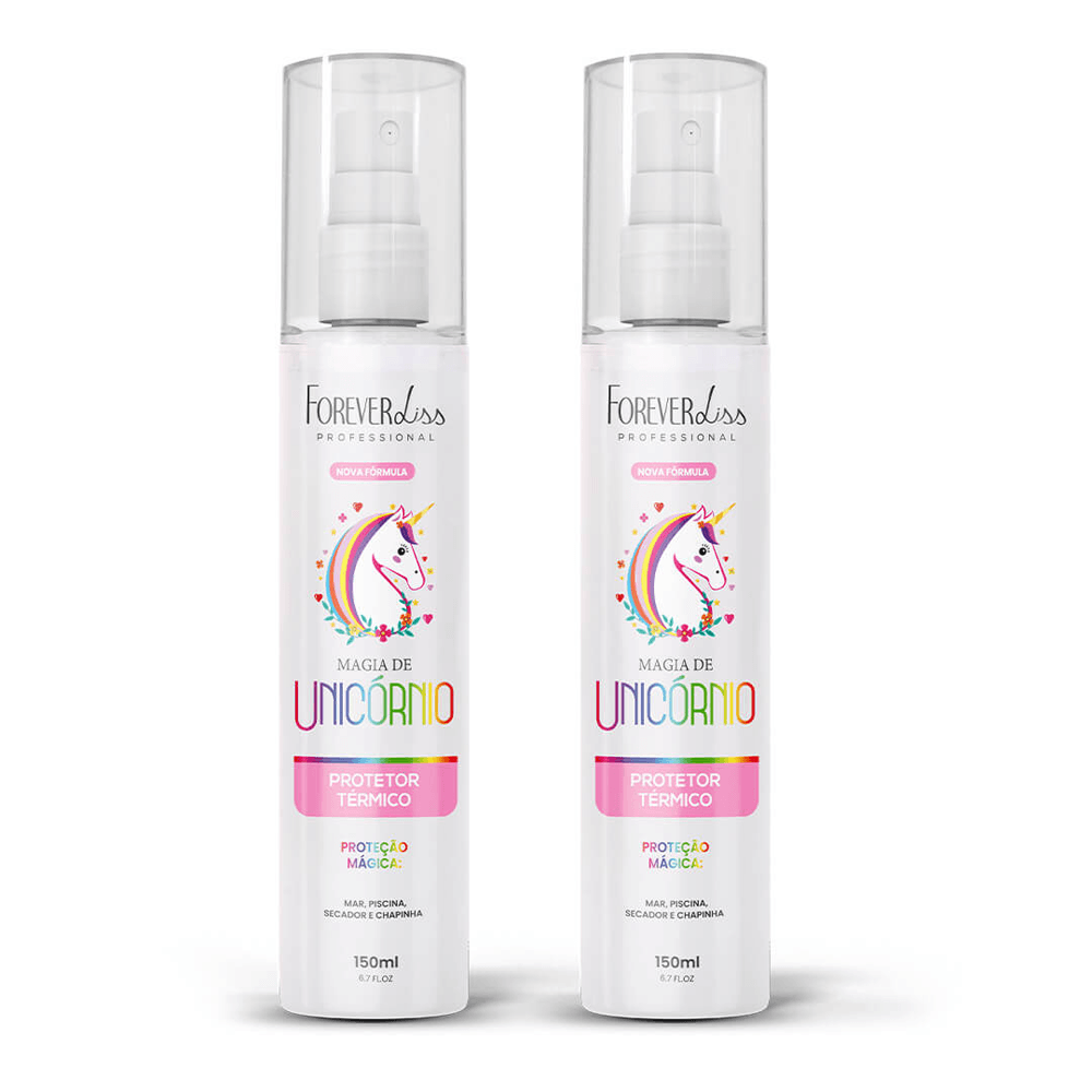 Kit 2 Protetor Térmico Magia De Unicórnio Forever Liss 150ml